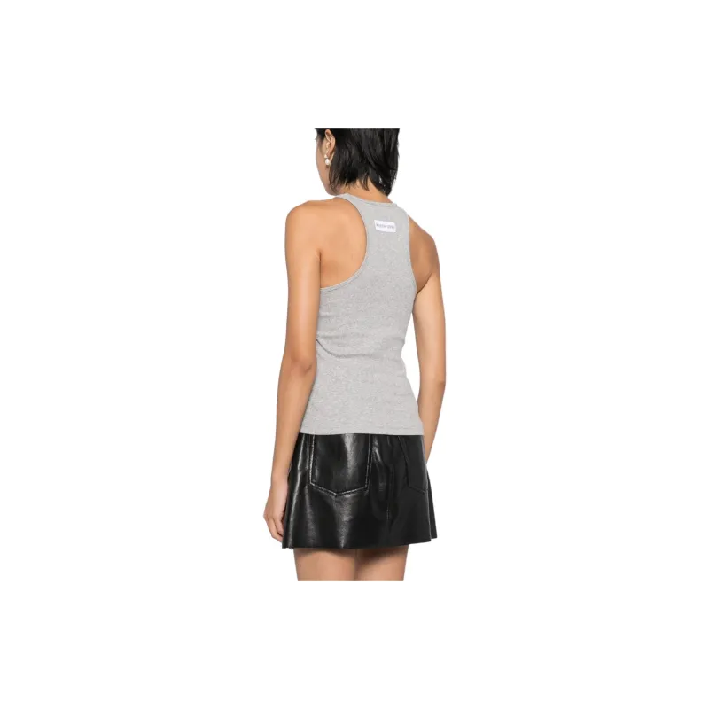 Marine Serre Organic Cotton Ribbed Tank Top-3