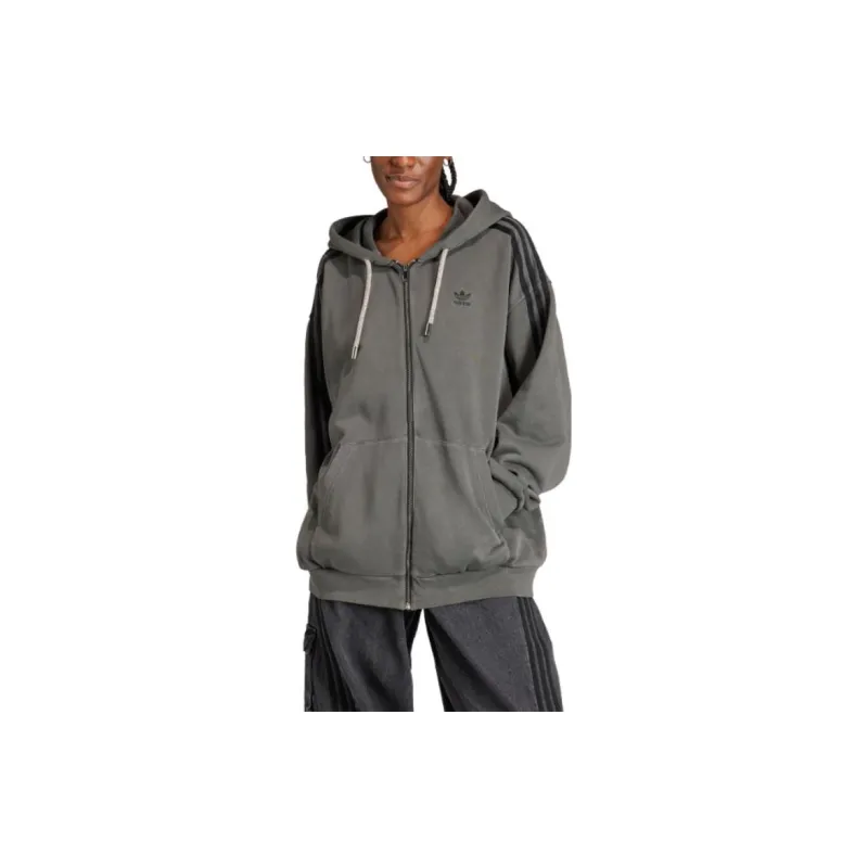 Adidas Originals Logo embroidered Hooded Jacket-1