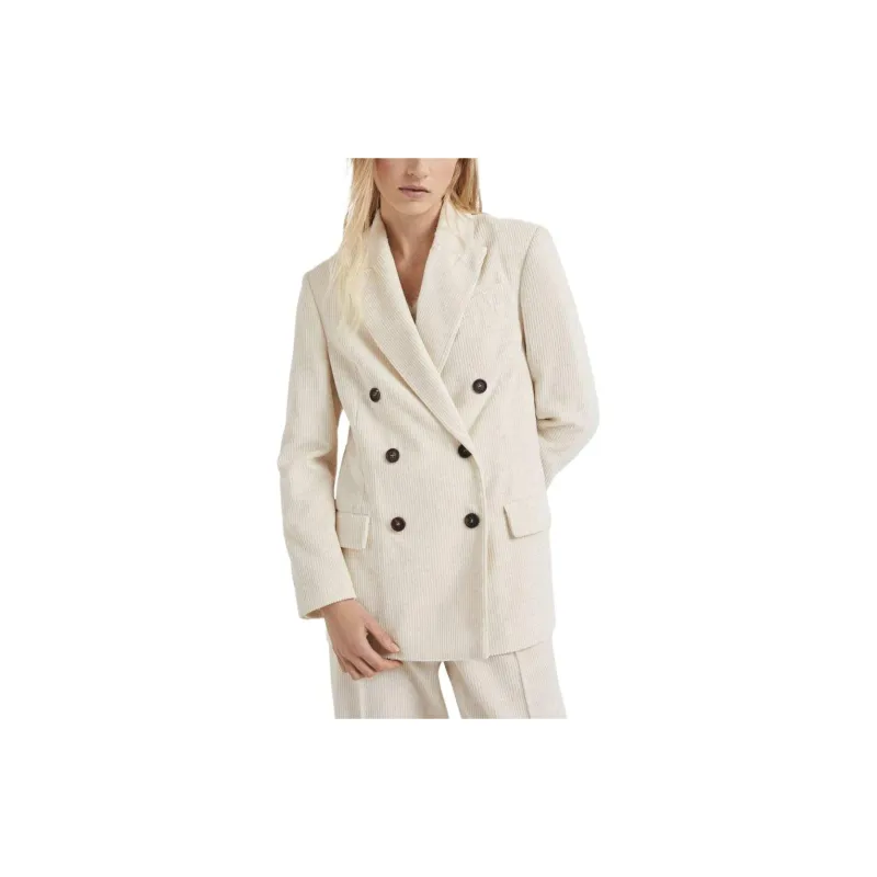 Brunello Cucinelli Corduroy Double breasted Blazer-1