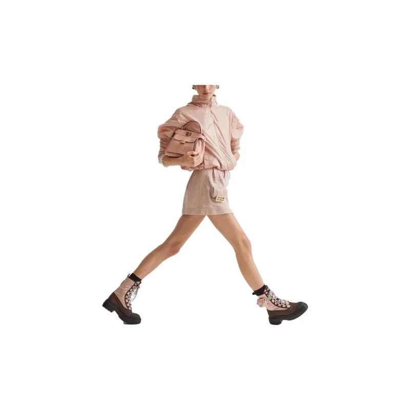 FENDI High-Neck Bag-Detailed Windbreaker-3