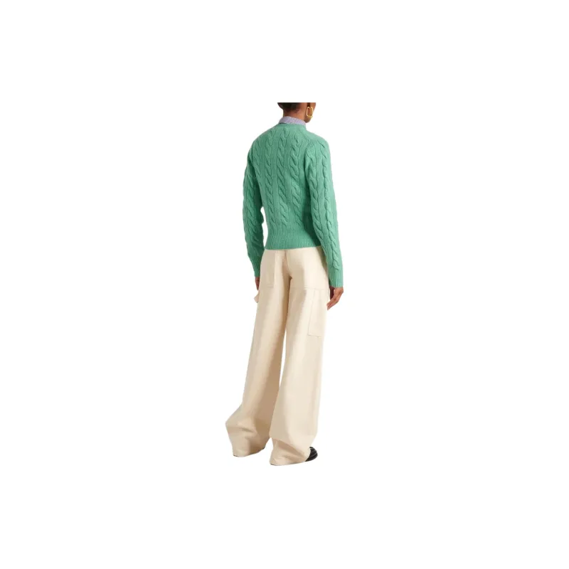 Polo Ralph Lauren Pony Embroidered Cable Knitted Cardigan-2