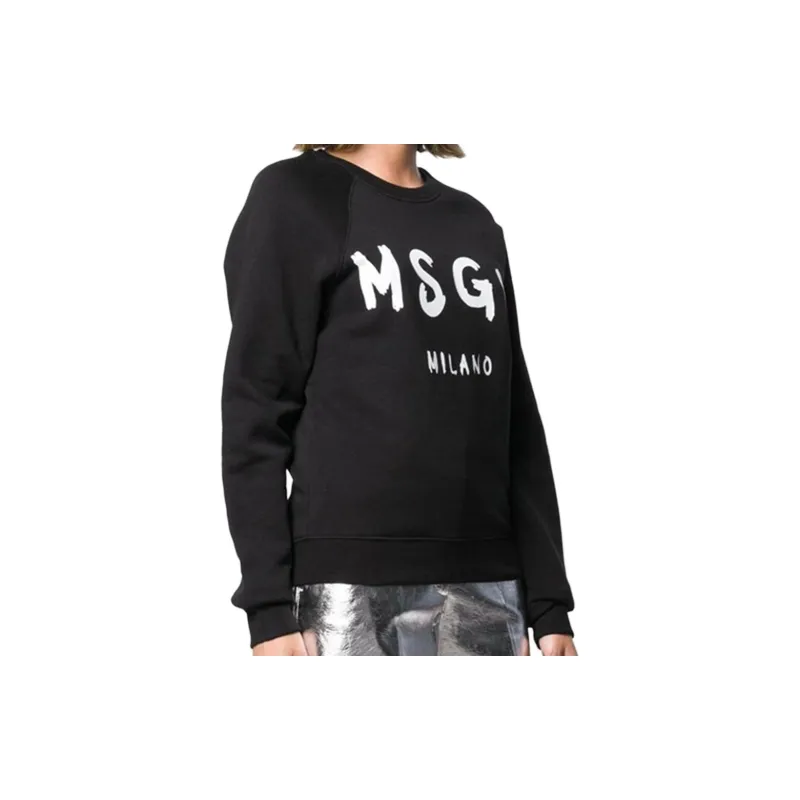 MSGM Logo Printed Crewneck Sweatshirt-1