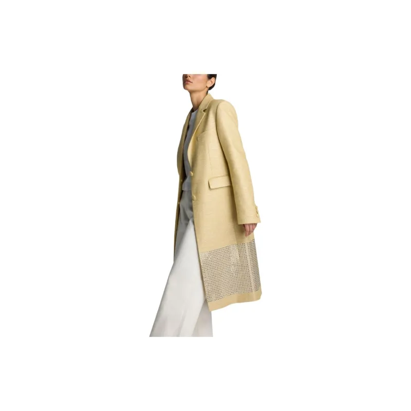 St. John Metallic Twill Tailored Jacket-4