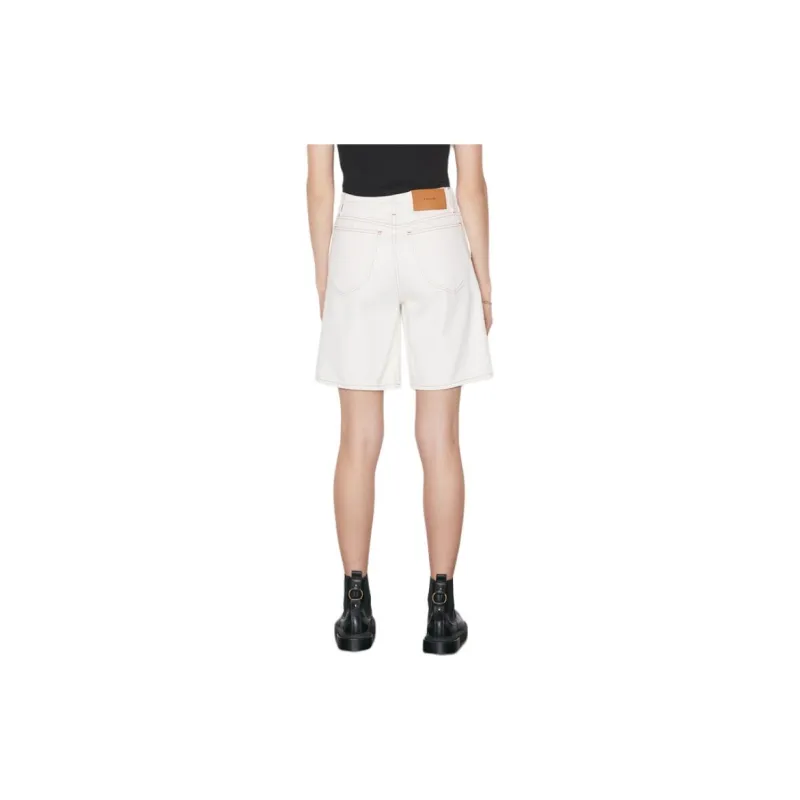 FRAME Denim Shorts Women's White-3