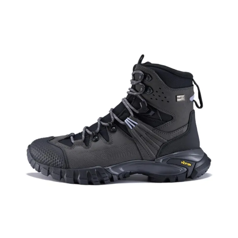 Columbia Cushioning, Abrasion Resistant, And Waterproof High Top Hiking Shoes Women's Black-0