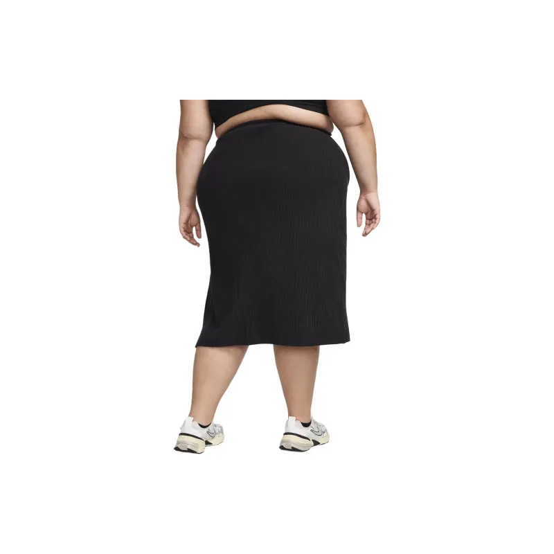 Nike Sportswear Chill Rib Women's Slim Midi Skirt Plus Size-2