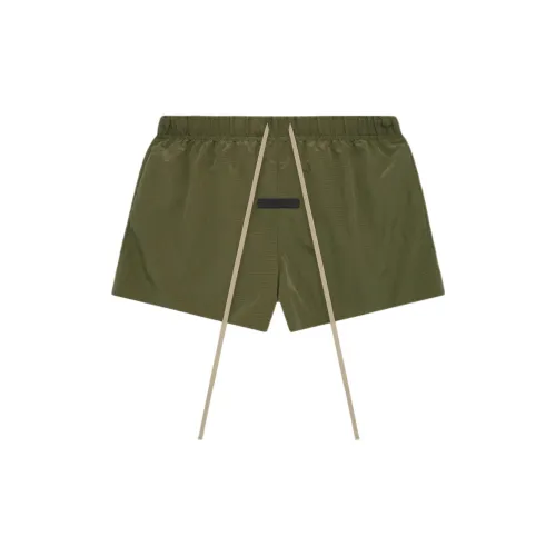 Fear Of God Essentials Fall24 BACK TO SCHOOL Series Casual Shorts Women's Evergreen Green/MILITARY