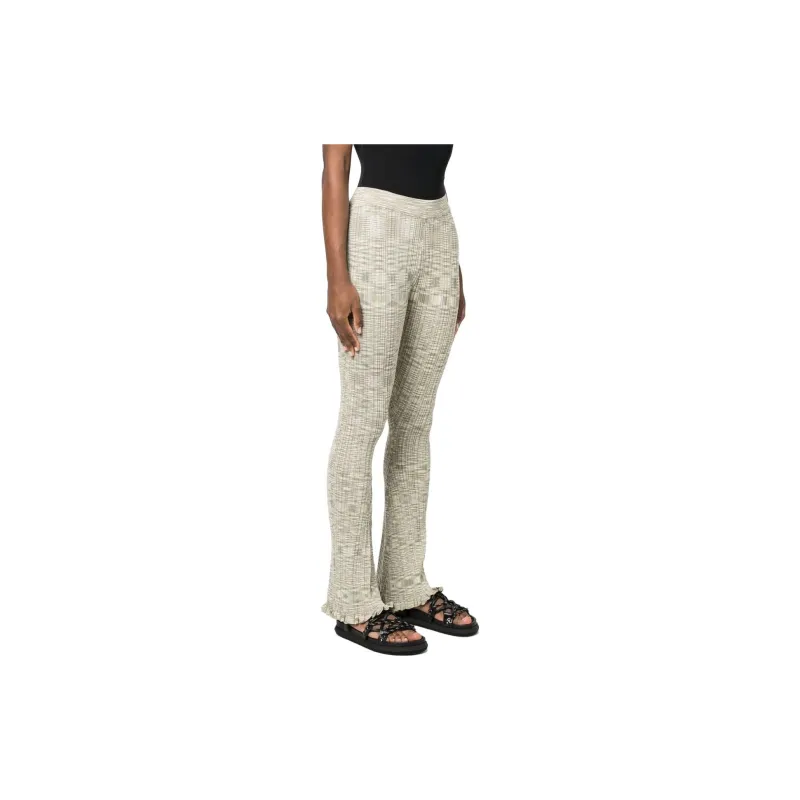 HOLZWEILER Knitted Sweatpants Women's Beige-1
