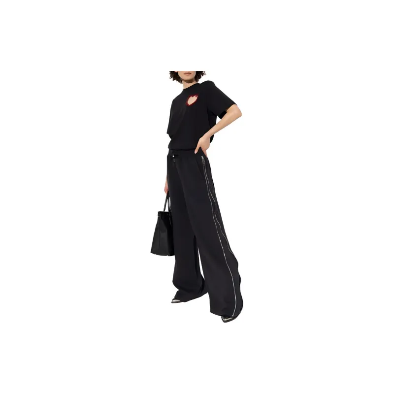 DSQUARED 2 Zip Detailed Wide Leg Pants-4