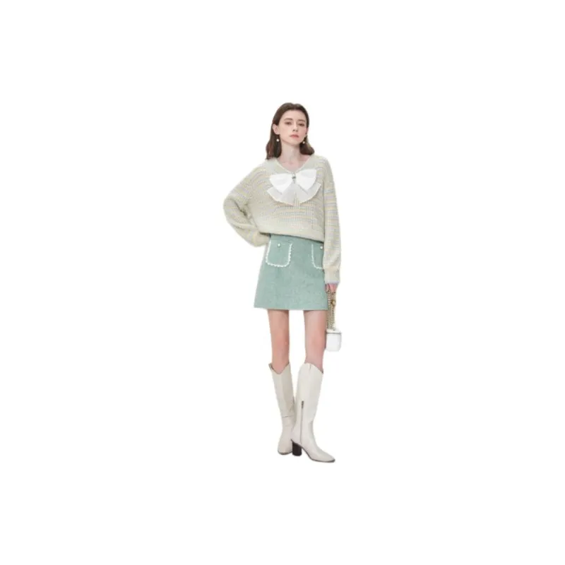 Caroline Sweater Women's Light Green-2