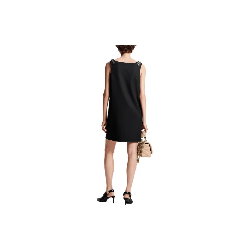 LOUIS VUITTON Chain Strap Technical Gabardine Dress-3