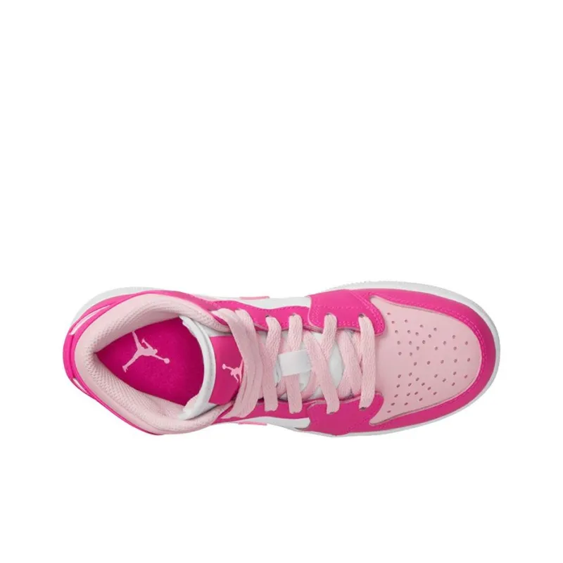 Jordan 1 Mid Fierce Pink GS-4