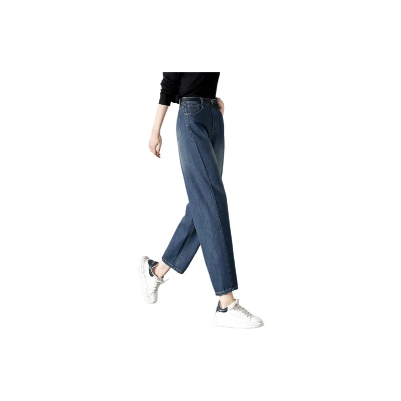 Mo Han Yi Mei Jeans Women's Vintage Blue-6