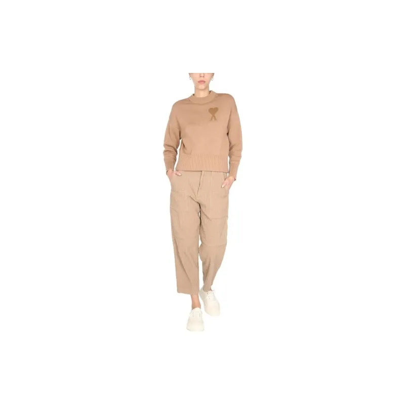 AMIPARIS Paris Ami De Coeur V-Neck Knitted Jumper-3