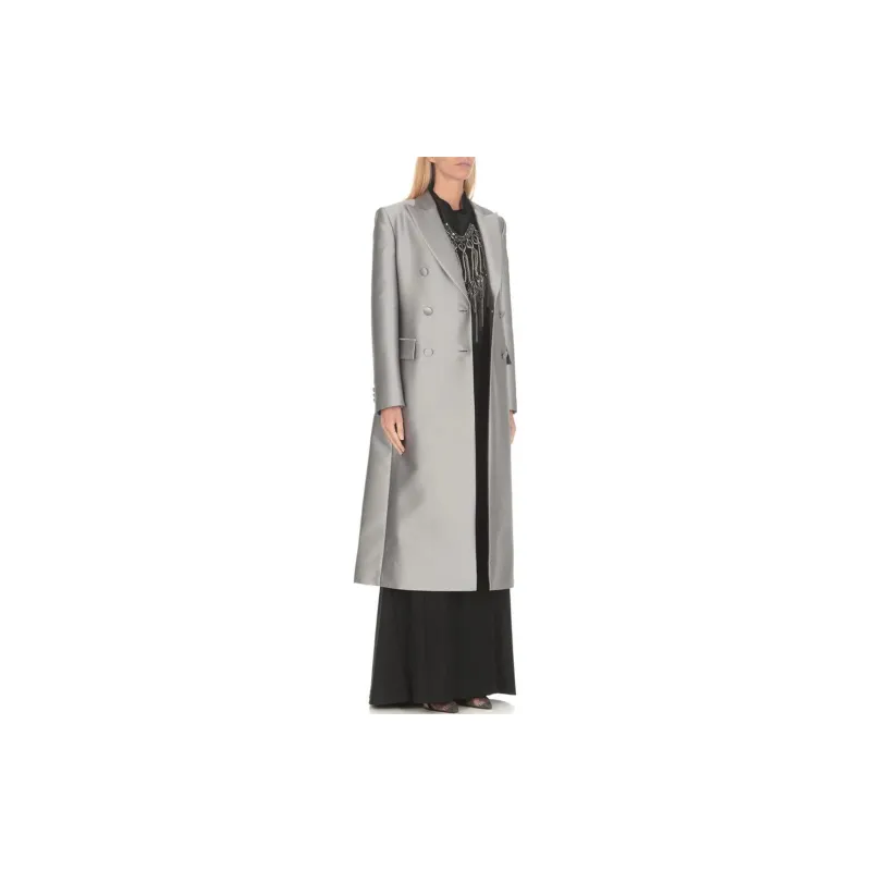 ALBERTA FERRETTI Coats Women's Silver-3