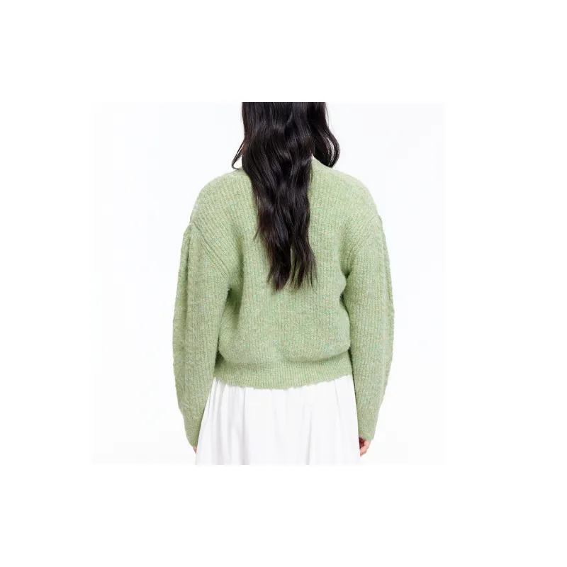AMAZING SONG Sweater Women's Sprout Green-3