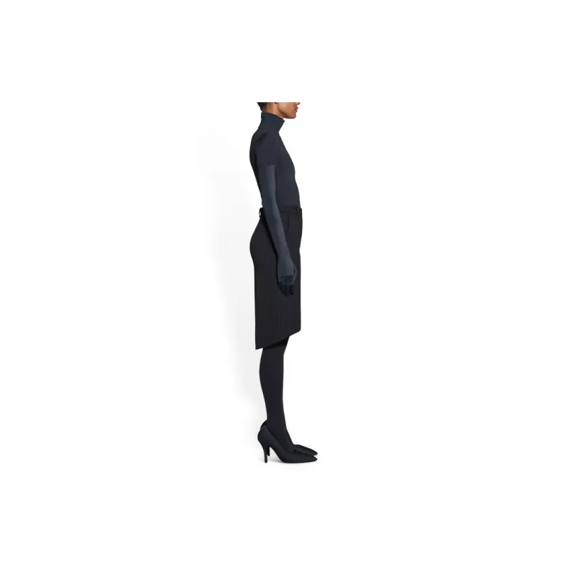 Balenciaga SS23 Casual Long Skirt Regular Fit Women's Black-4