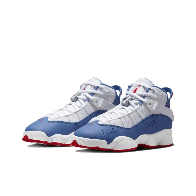 Air Jordan 6 Rings 'White True Blue' GS-2