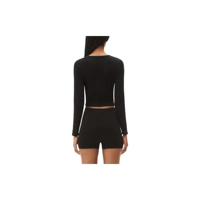 Alexander Wang V neck Cropped Cardigan-2