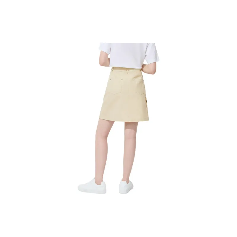 Hush Puppies Casual Short Skirts Women's Medium Gray Green-2