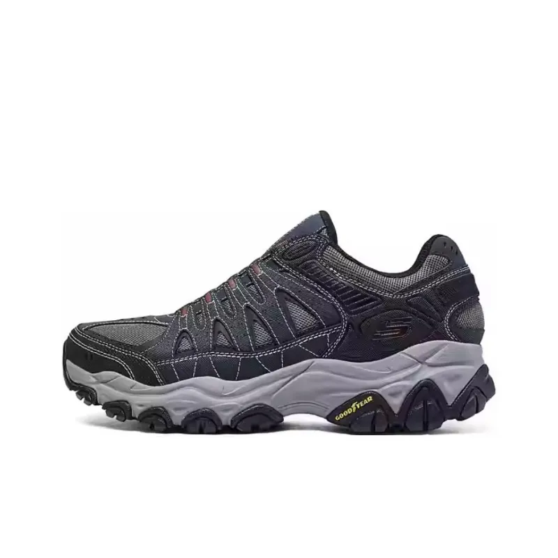 Skechers OUTDOOR Anti Slip And Wear Resistant Balance Low Top Hiking Shoes Men's Black-0