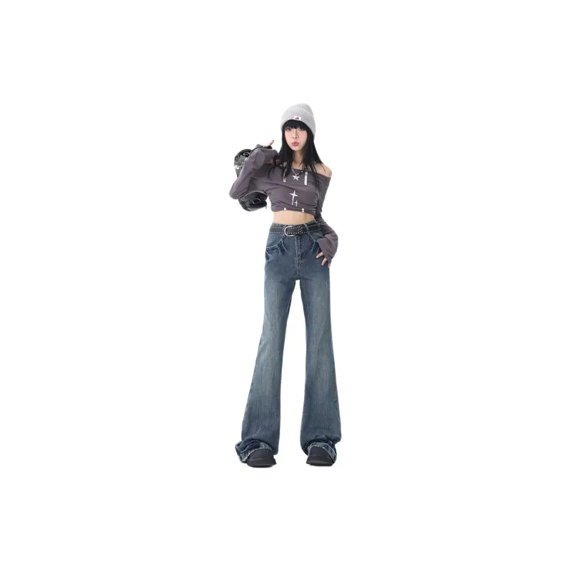 Kazakhstan Jeans Women's Vintage Blue-1