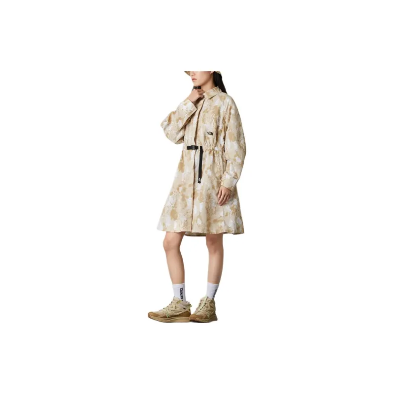 THE NORTH FACE Long Sleeved Dress Women's Gravel Sand-4