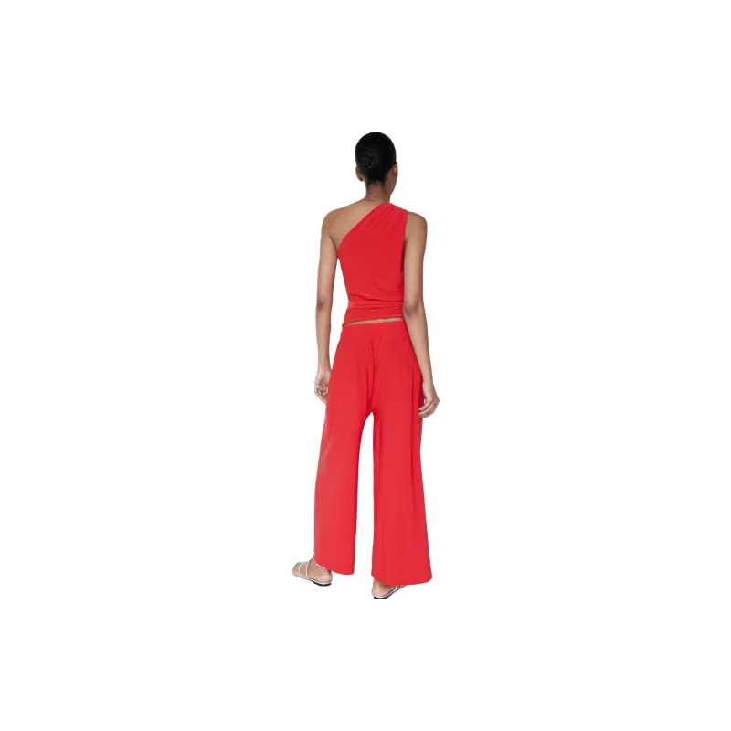 ZARA Casual Pants Women's Red-2