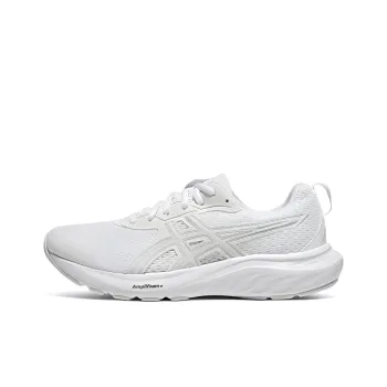 Asics GEL CONTEND 9 Anti Slip Wear Resistant Low Top Running Shoes Women's White Gray