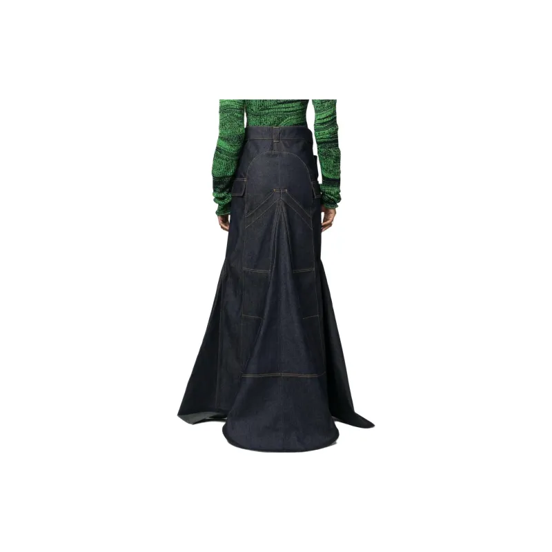 COPERNI Denim Long Skirts Women's Indigo-2