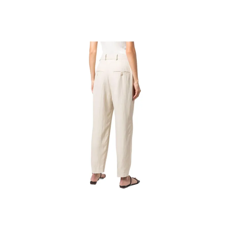 TOTEME Tapered Linen Trousers-2