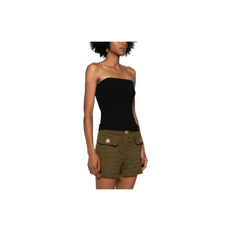 Zimmermann SS24 Strapless Top Women's Black-3