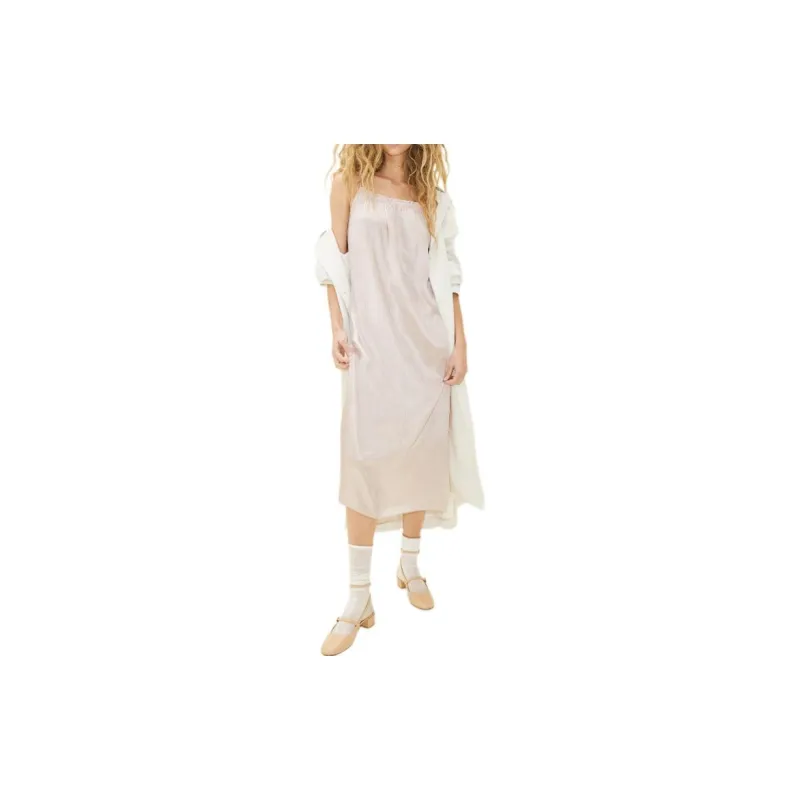 H&M Slip Dresses Women's Light Dark Pink-1