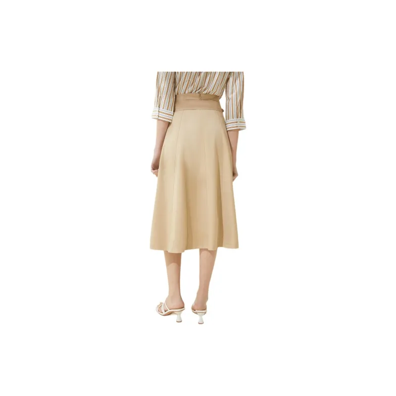 Hush Puppies Casual Long Skirts Women's Khaki-1