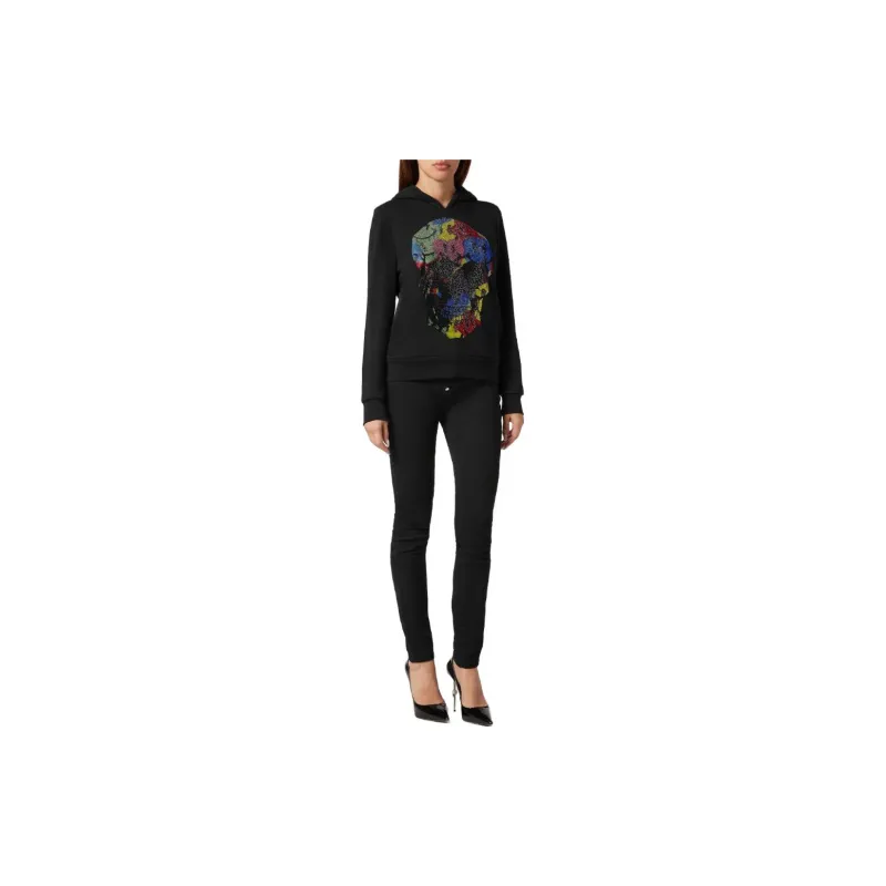 PHILIPP PLEIN Smile Rhinestone embellished Hoodie-3