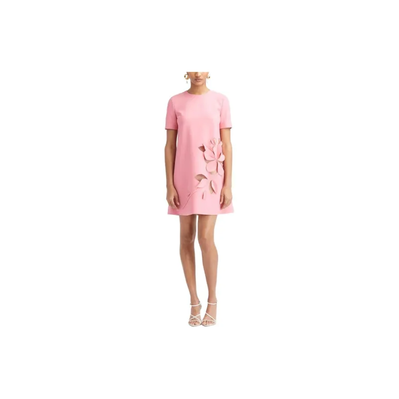 OSCAR DE LA RENTA Short-Sleeved Dresses Women's Pink-1