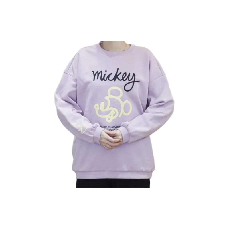 LINING Disney Sweatshirts Women's Icy Berry Purple-3