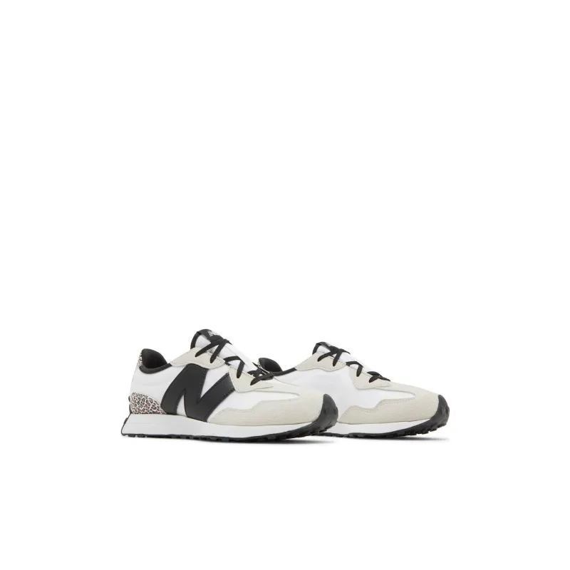 New Balance NB 327 Anti Slip Wear Resistant Kids Lifestyle Shoes Black White Kids'-2