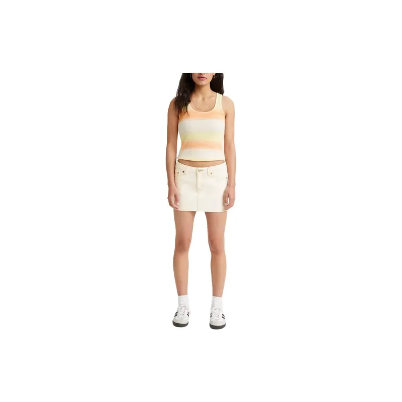 Levis Casual Short Skirts Women's White-2