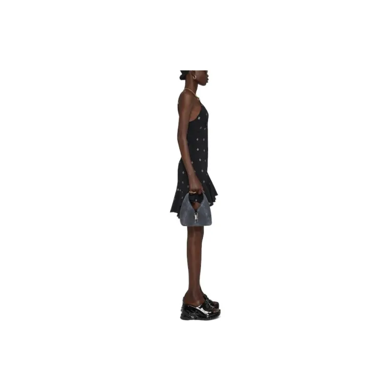 Givenchy Allover 4G Printed Asymmetric Mini Dress-3