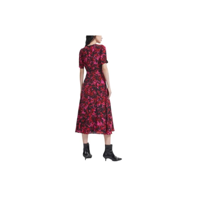 THE KOOPLES Short-Sleeved Dresses Women's Red-1
