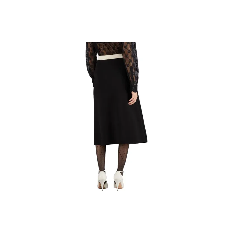 GUCCI Casual Long Skirts Women's Black-3