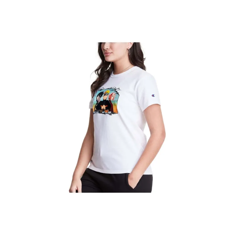 Champion Naruto Shippuden FW21 Straight T-Shirt US Version Women's White-3