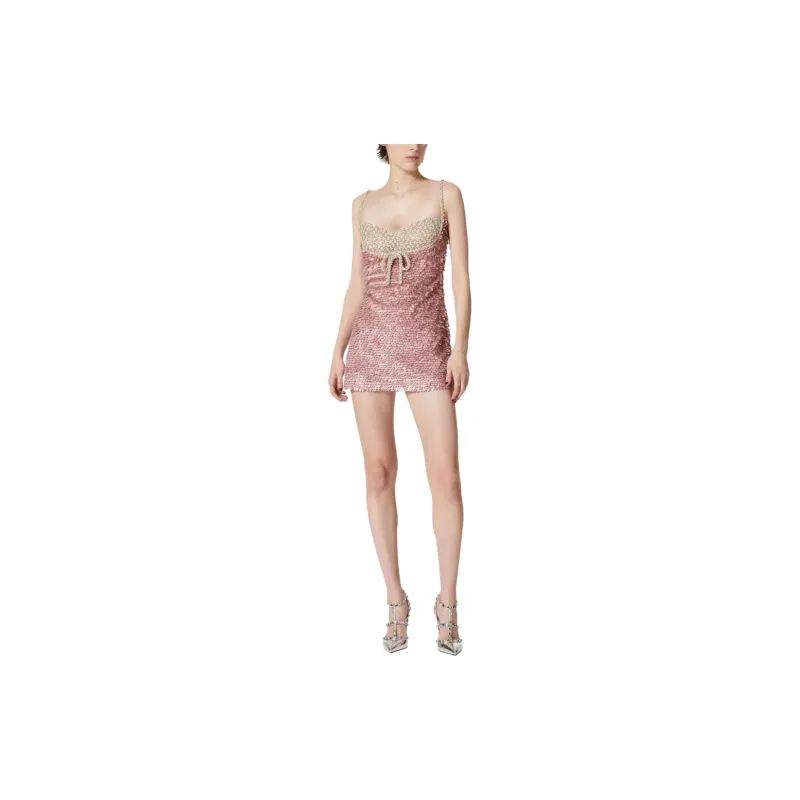 Valentino Slip Dress Women's Pink-1