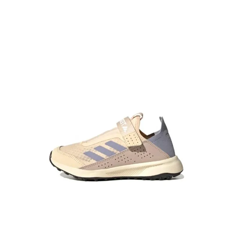 Adidas VOYAGER 21 Cushioning Abrasion Resistant Breathable Low Top Outdoor Shoes Purple Kids'-0