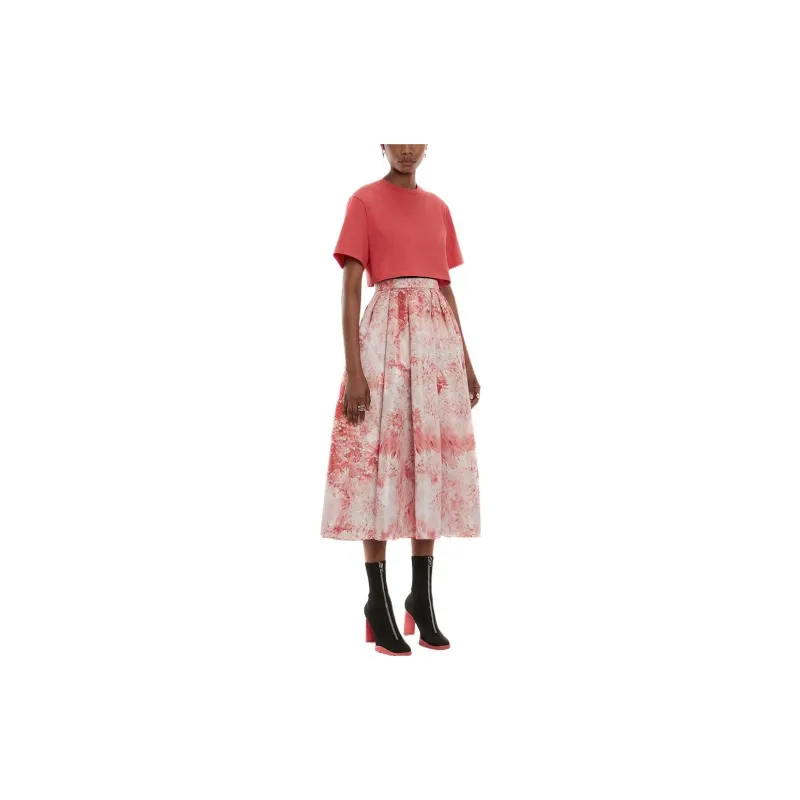 Alexander McQueen Crop Top Women's Red-3