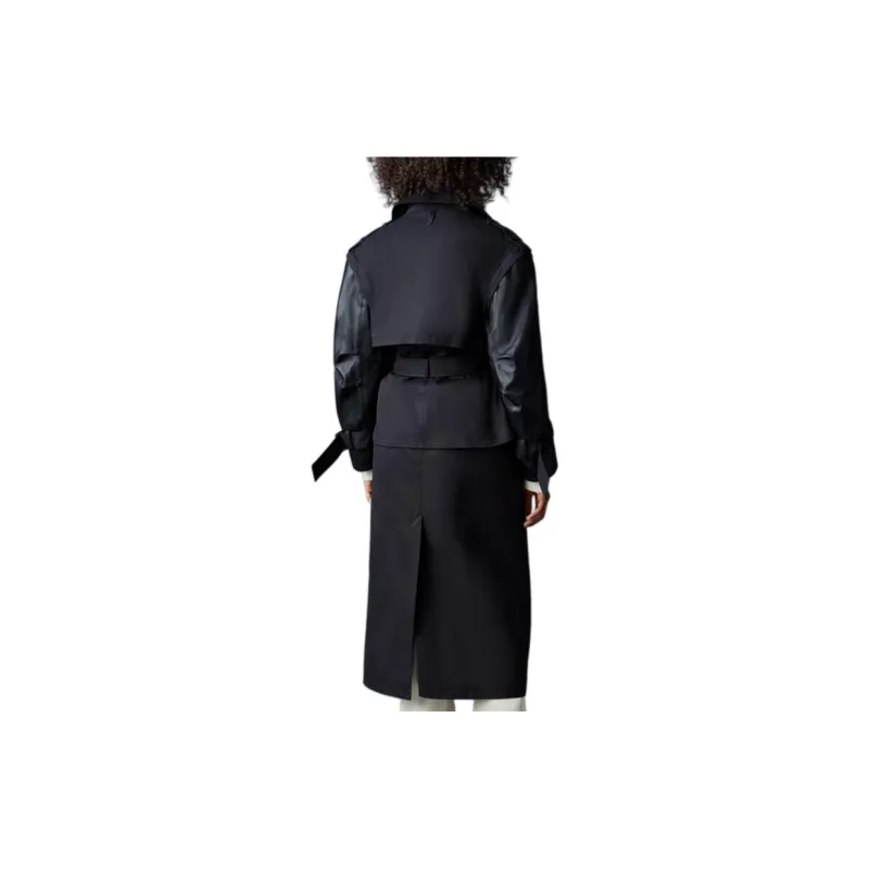MACKAGE Trench Coat Women's Black-3