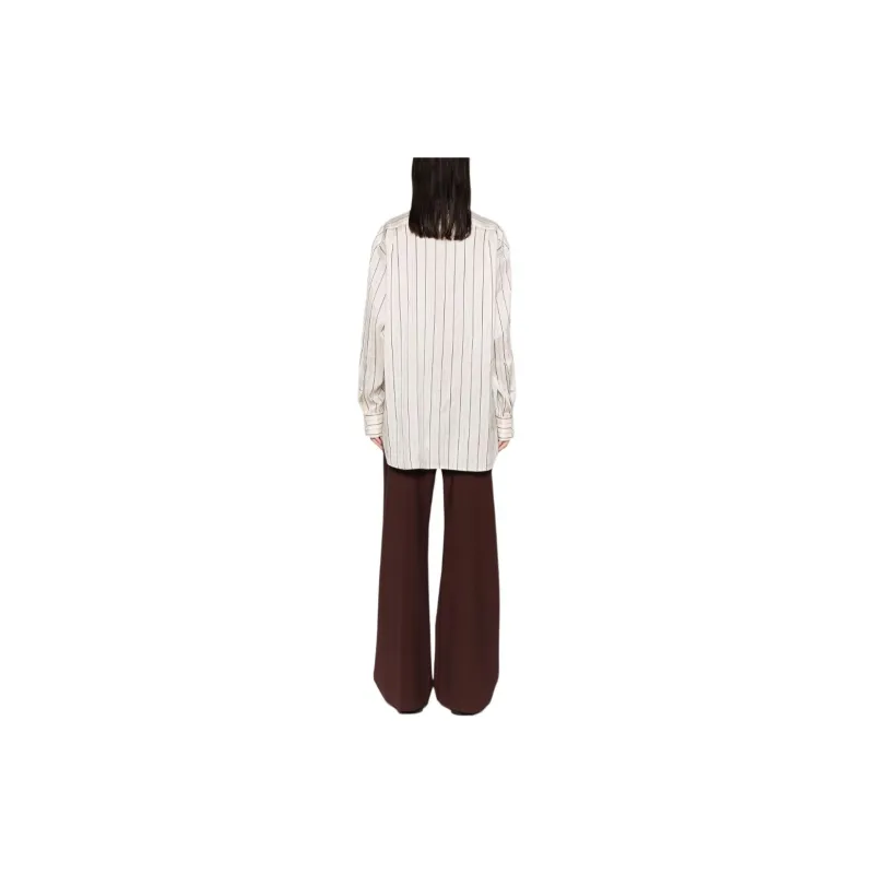 Stella McCartney Curved Hem Panelled Striped Shirt-2