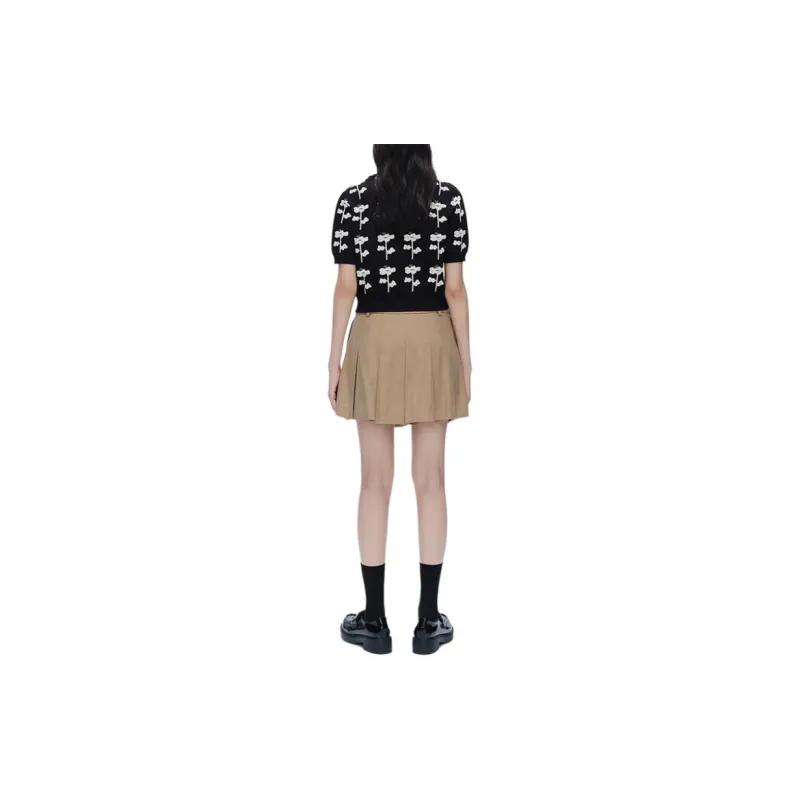 H'S x Faint Knitwear Women's Black With Jacquard-1