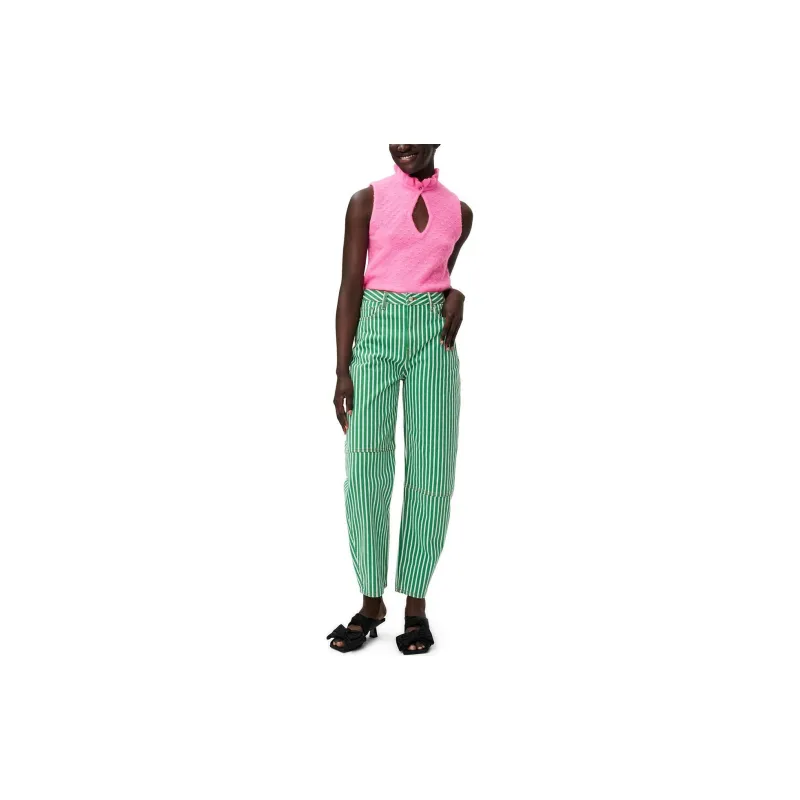 GANNI Jeans Women's Green-4